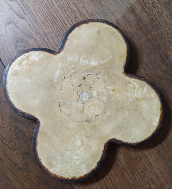  Décoration de table trèfle beige motif fleur
